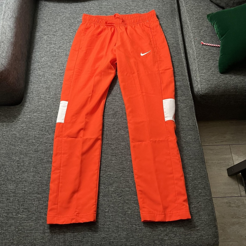 Nike Dri-FIT Tear Away Pants Womens Medium Orange Track Football CJ1805-821